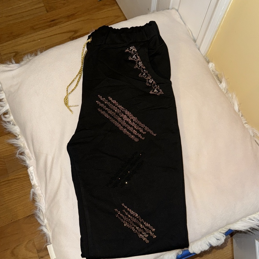BRAND NEW WOMENS SWEATER ABD SWEATPANTS FOR SALE bedazzled SIZE EU(46) - Picture 7 of 14